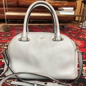 Kate spade heather grey leather bag